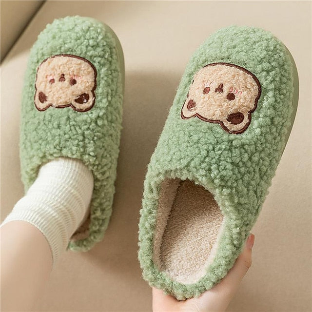 Phoebeline - Pantoufles en peluche luxueuses et douillettes pour dames