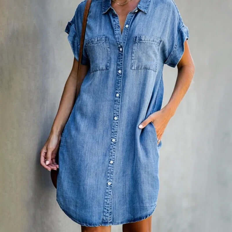 Soleil | Robe en Jean avec Confort Élégant et Style Polyvalent pour Femmes