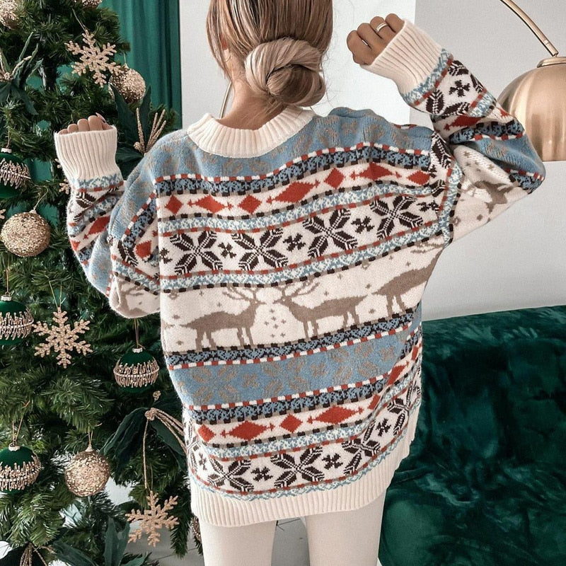 Céleste | Pull avec Détails Festifs et Douceur Confortable pour Noël