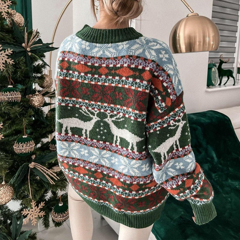 Céleste | Pull avec Détails Festifs et Douceur Confortable pour Noël