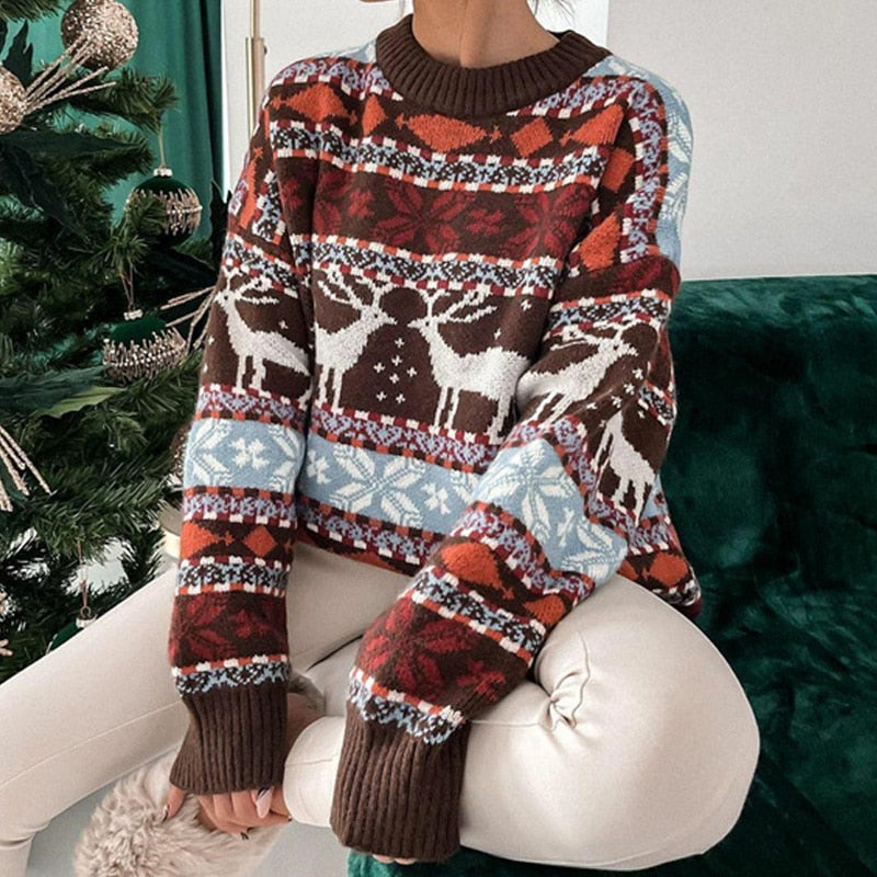 Céleste | Pull avec Détails Festifs et Douceur Confortable pour Noël