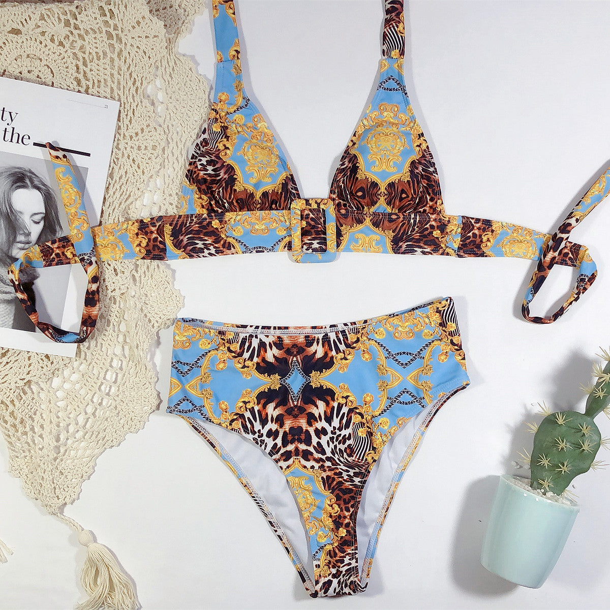 Alya | Bikini dos-nu avec Tissu Luxueux et Bretelles Réglables pour Femmes