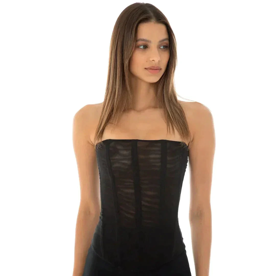 Céleste | Top Corset en Mousseline avec Silhouette Élegante et Confort Optimal pour Femmes