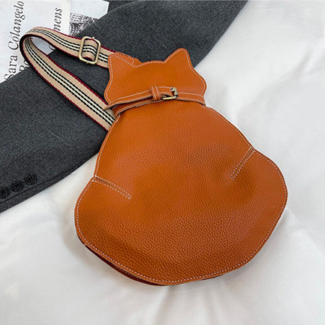 Mimi | Sac à chat en cuir avec Design Unique et Rangement Spacieux pour Amoureux des Chats