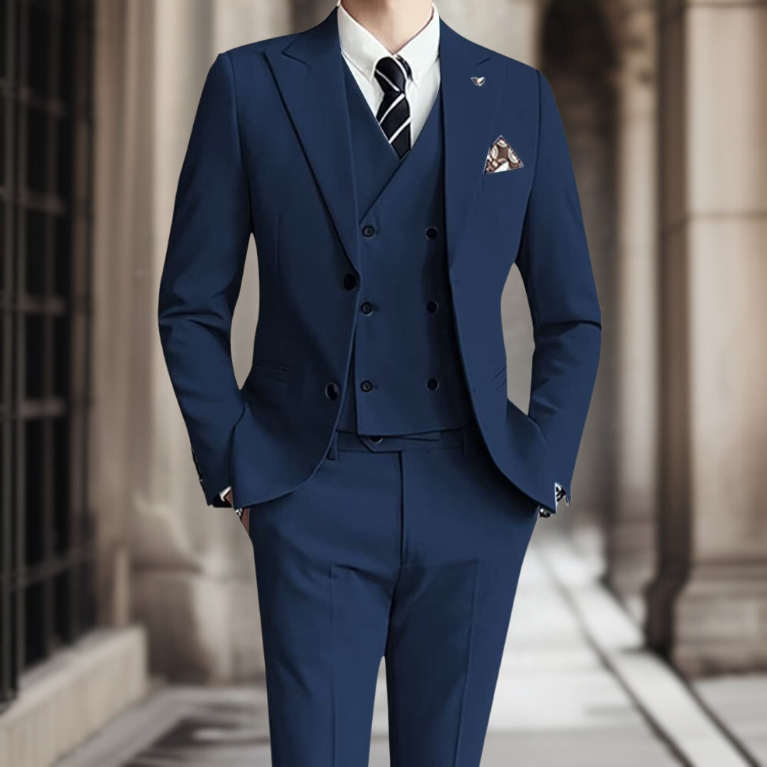 Alessandro | Costume de mariage élégant avec coupe sur mesure et tissu de luxe pour hommes