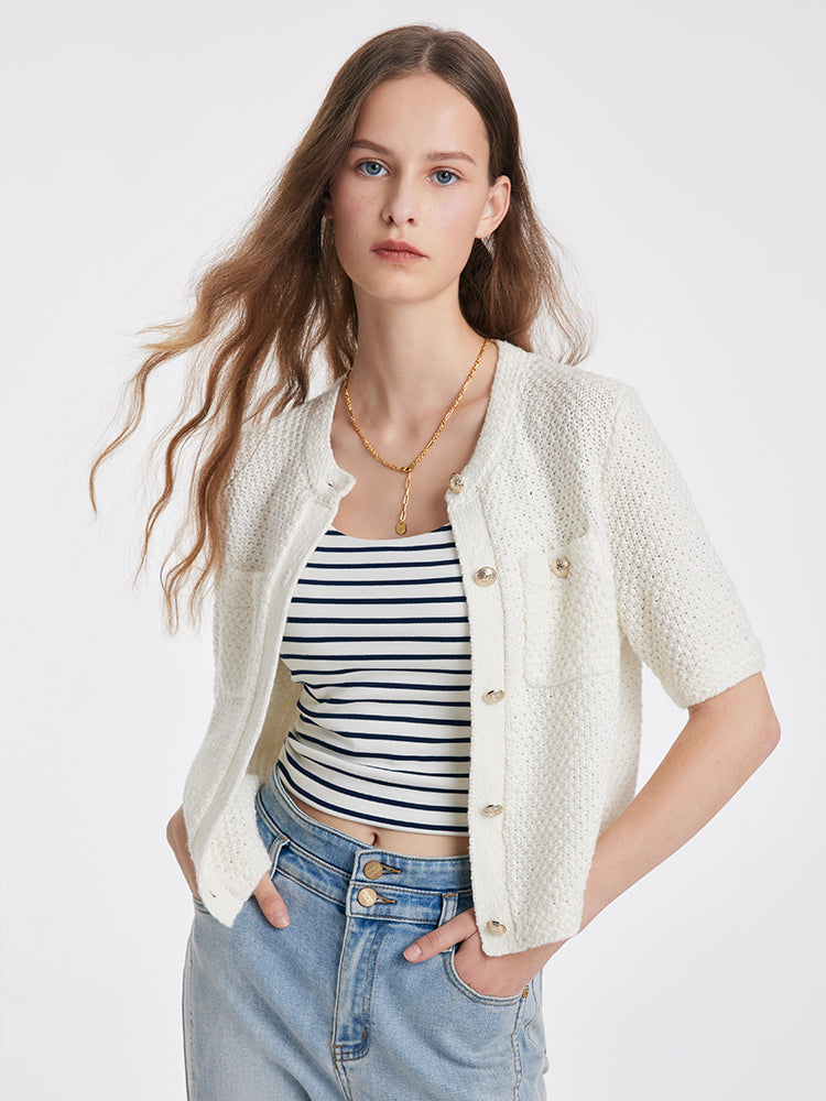 Céleste | Cardigan en Tweed avec Élégance Classique et Confort Optimal pour Femmes