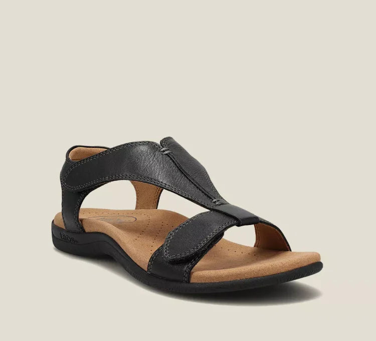 Bellevo | Sandal Orthopédique de Luxe avec Design à Brides en T et Soutien de la Voûte Plantaire - Confort Absolu pour Soulager la Fasciite Plantaire