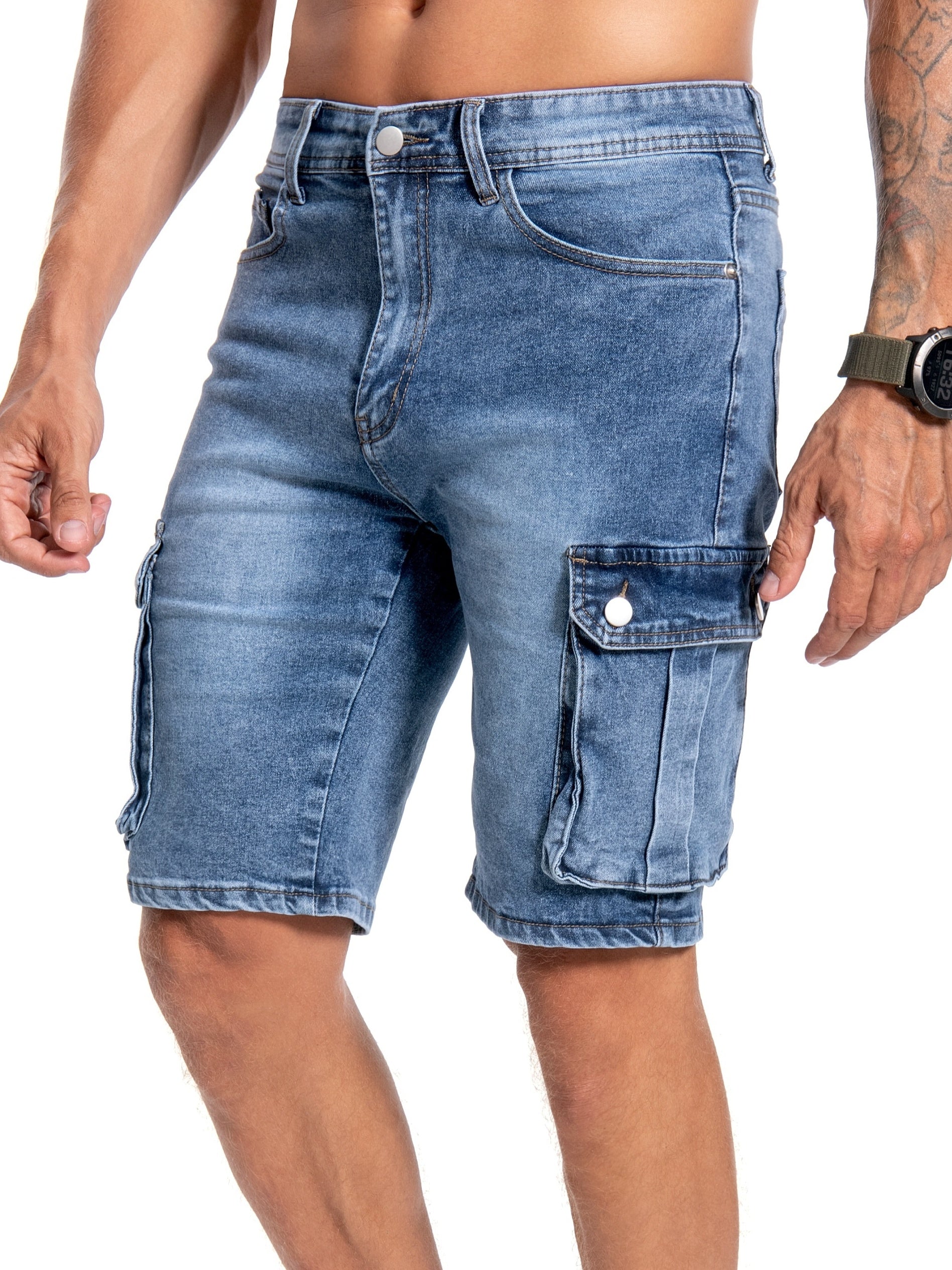 Casper - Short en jean pour homme : style et fonctionnalité