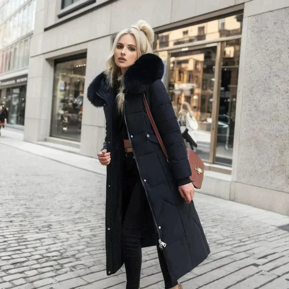 Sophie - Veste Tendance avec Finition en Fausse Fourrure