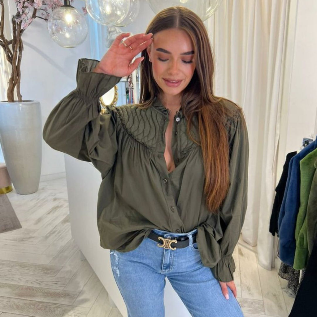 Léonie | Blouse Élégante avec Volants et Confort Durable pour Femmes