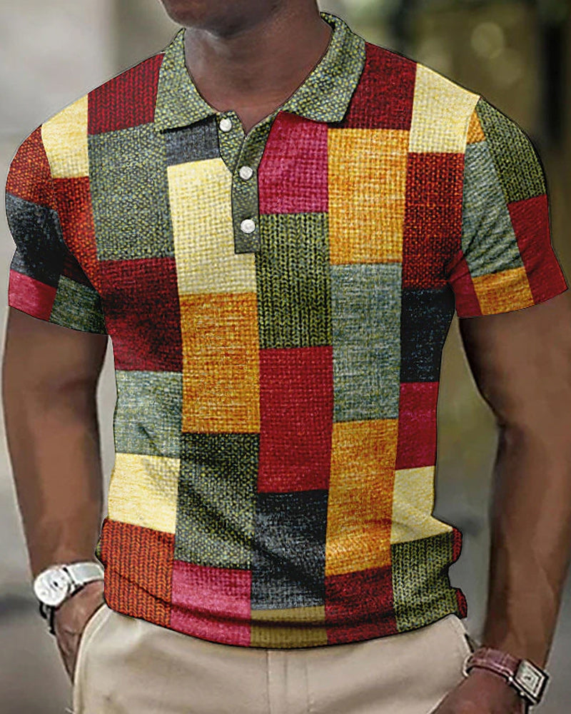 Chemise à motif quadrillé pour hommes