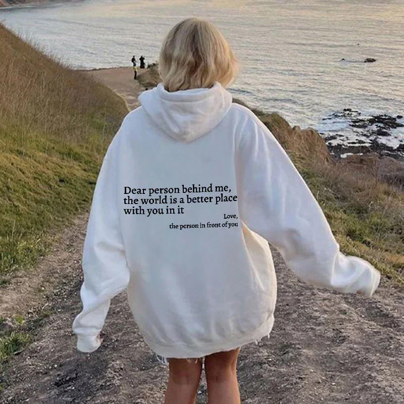 Sweatshirt "Chère personne derrière moi