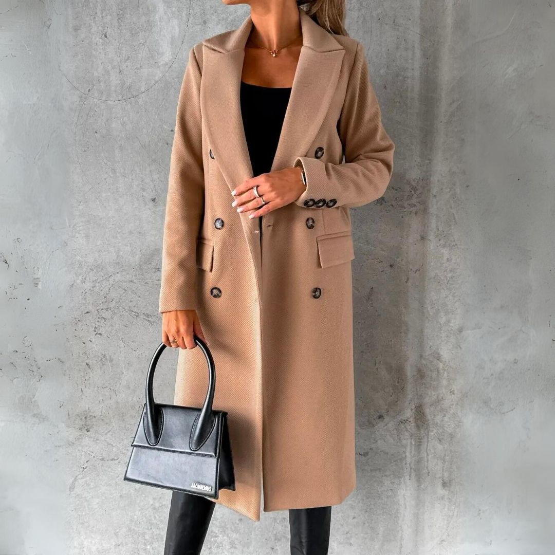 Sophie | Manteau en laine avec Design Vintage et Coupe-vent pour Femmes