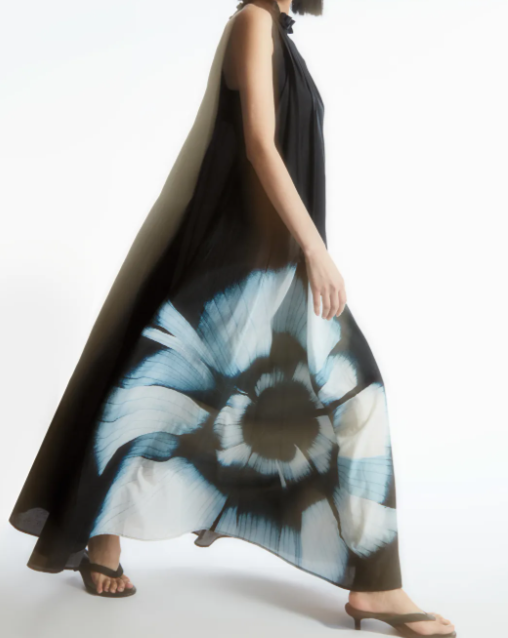 Léonie | Robe en Soie avec Motifs Floraux et Élégance Féminine pour Femmes
