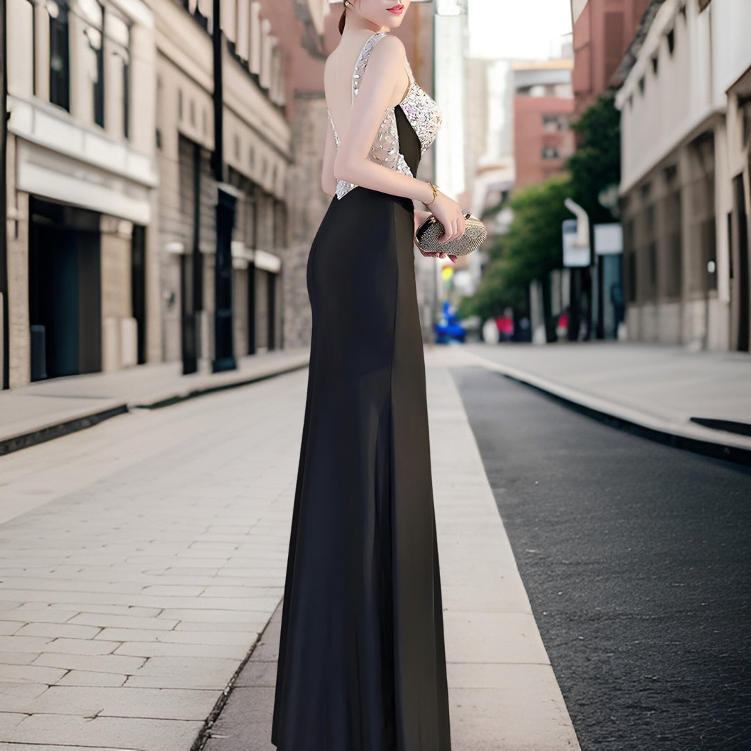 Célestine | Robe de soirée avec Paillettes Éblouissantes et Silhouette Élégante pour Femmes