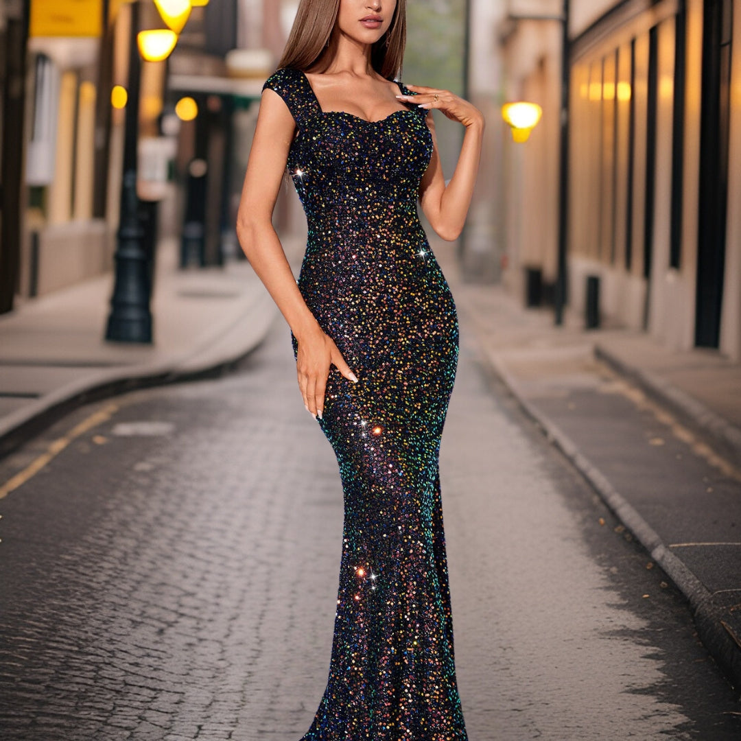 Aurore | Robe de soirée à paillettes avec Élégance et Confort pour Femmes