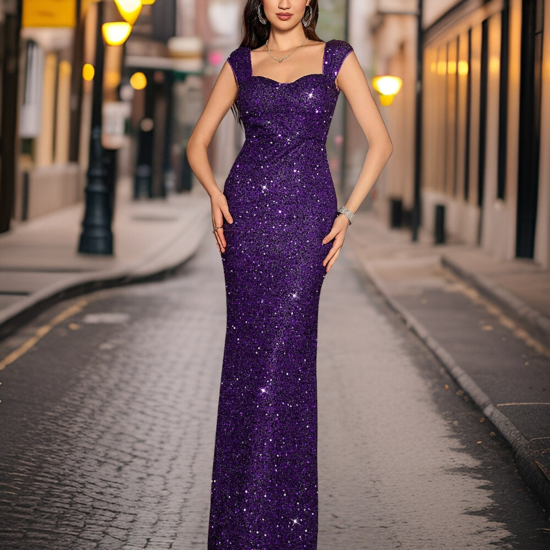 Aurore | Robe de soirée à paillettes avec Élégance et Confort pour Femmes