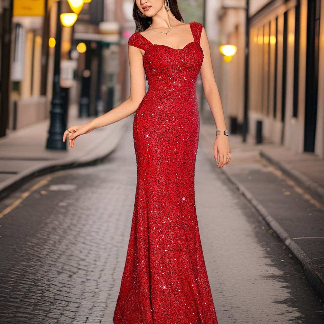 Aurore | Robe de soirée à paillettes avec Élégance et Confort pour Femmes