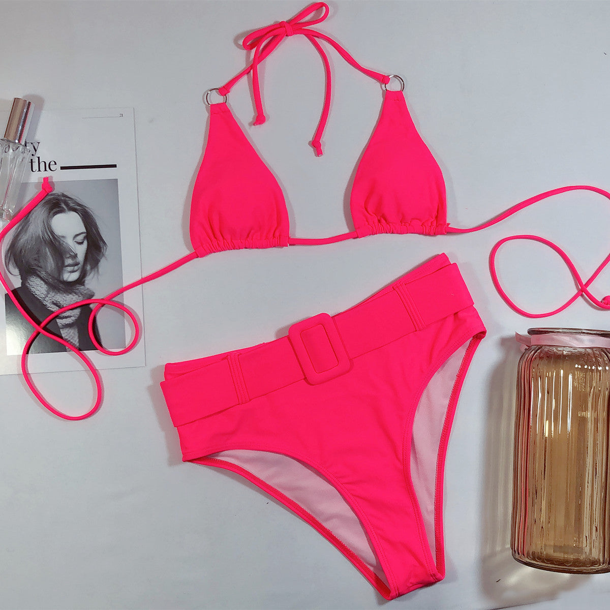 Alya | Bikini dos-nu avec Tissu Luxueux et Bretelles Réglables pour Femmes