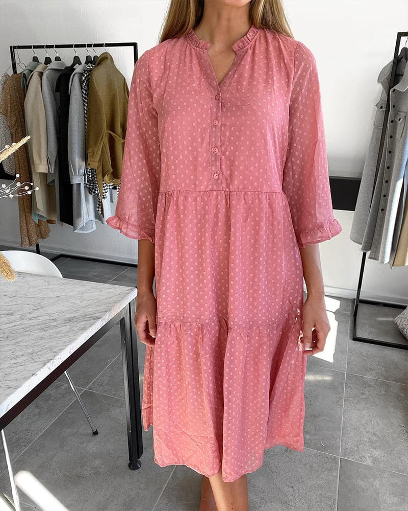 Chloé - Robe volantée imprimé à pois