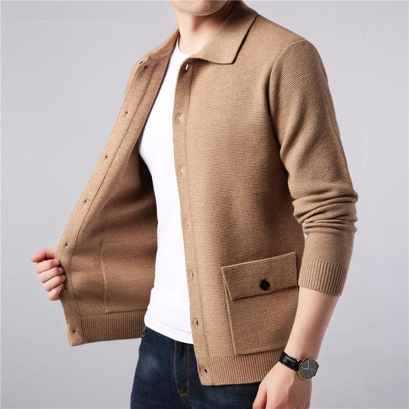 Bernhard - Le cardigan tricoté à la mode