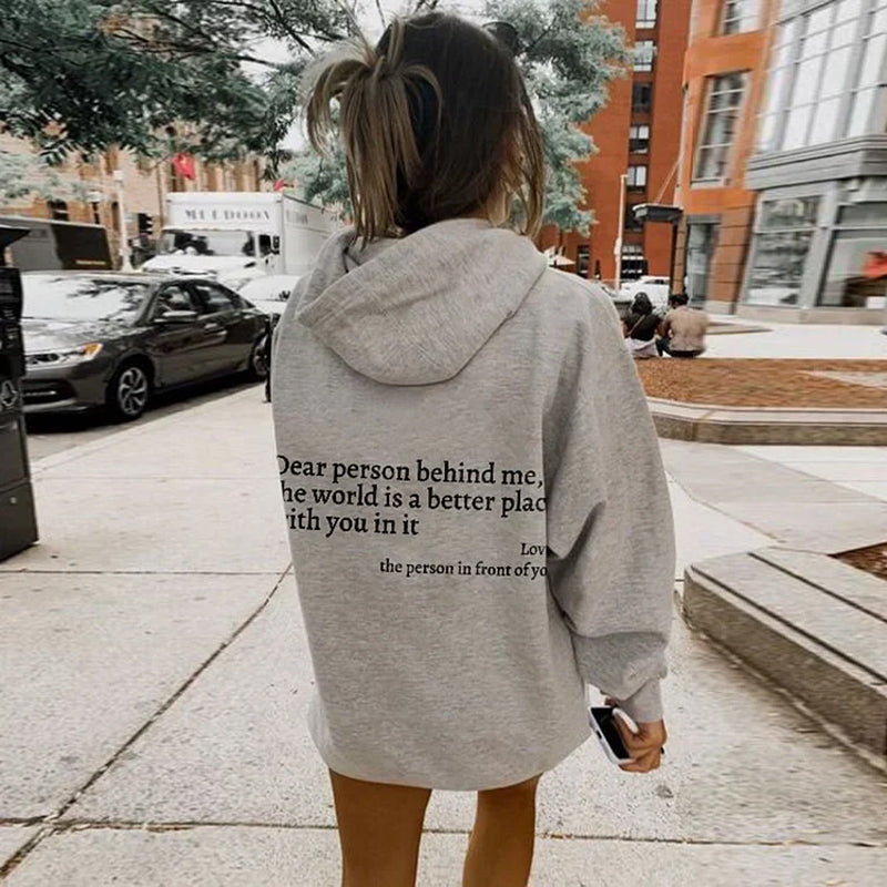 Sweatshirt "Chère personne derrière moi