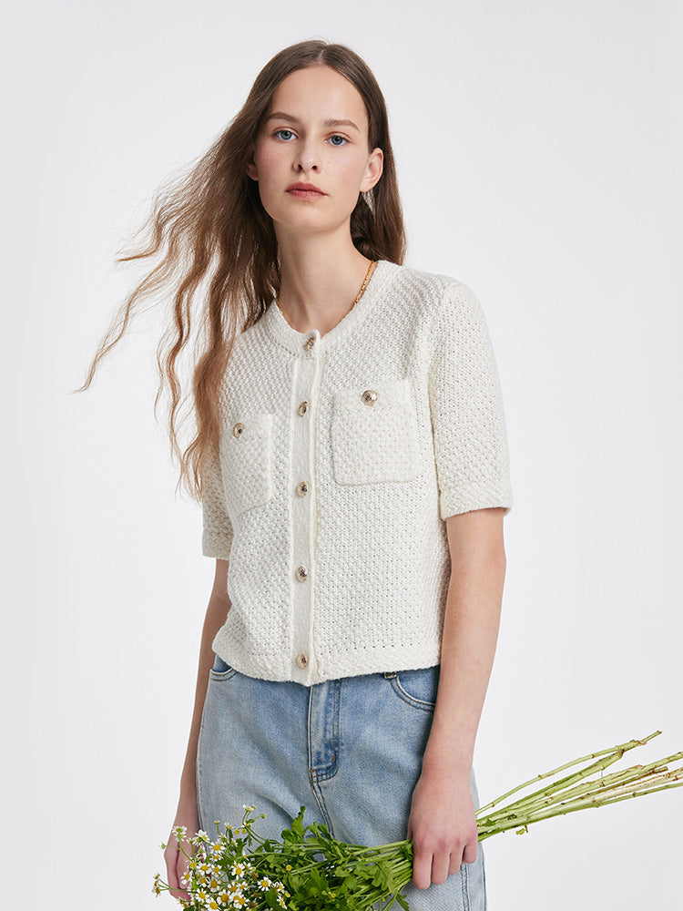 Céleste | Cardigan en Tweed avec Élégance Classique et Confort Optimal pour Femmes