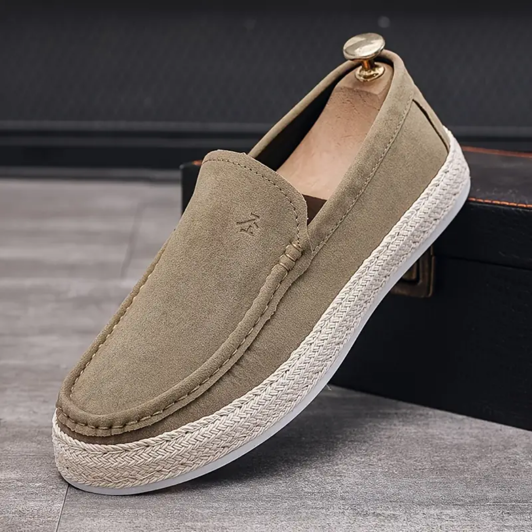 Alaric | Mocassins en Daim avec Style Épuré et Semelle Durable pour Hommes