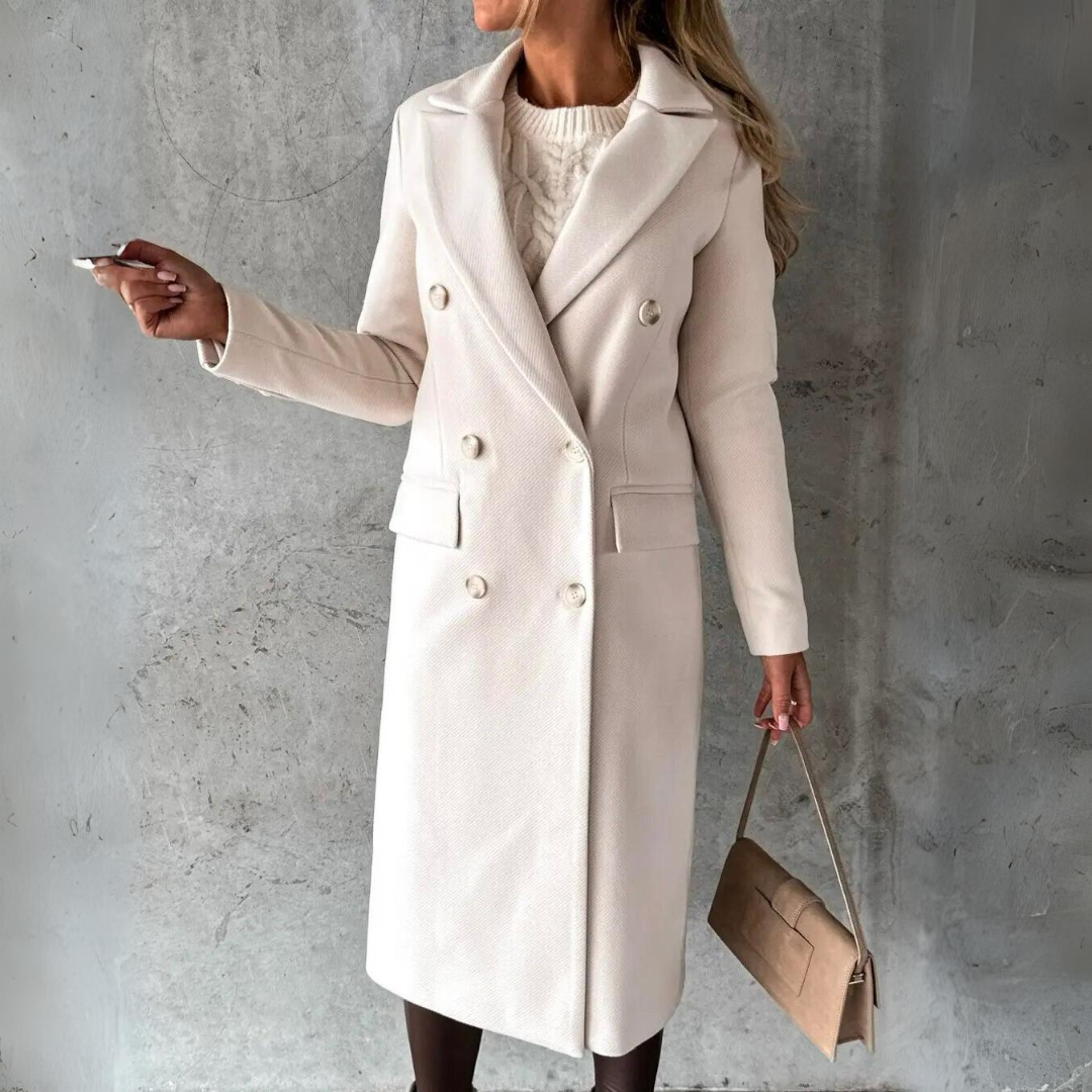 Sophie | Manteau en laine avec Design Vintage et Coupe-vent pour Femmes