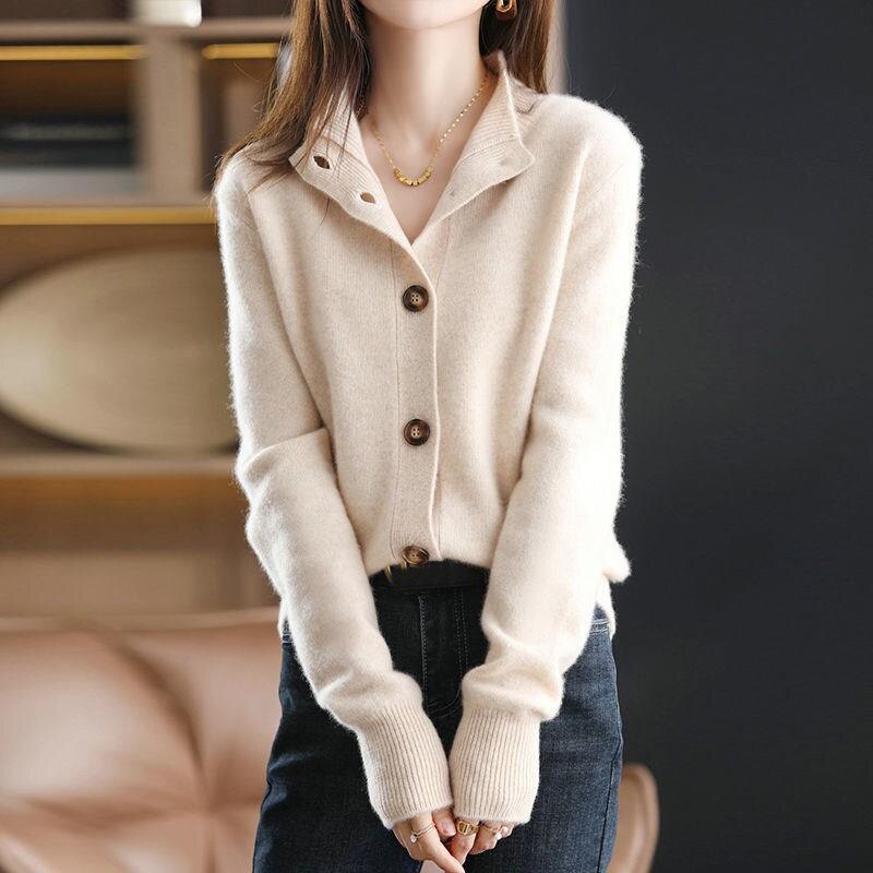 Brune | Cardigan Doux Pour Femmes | Chaud