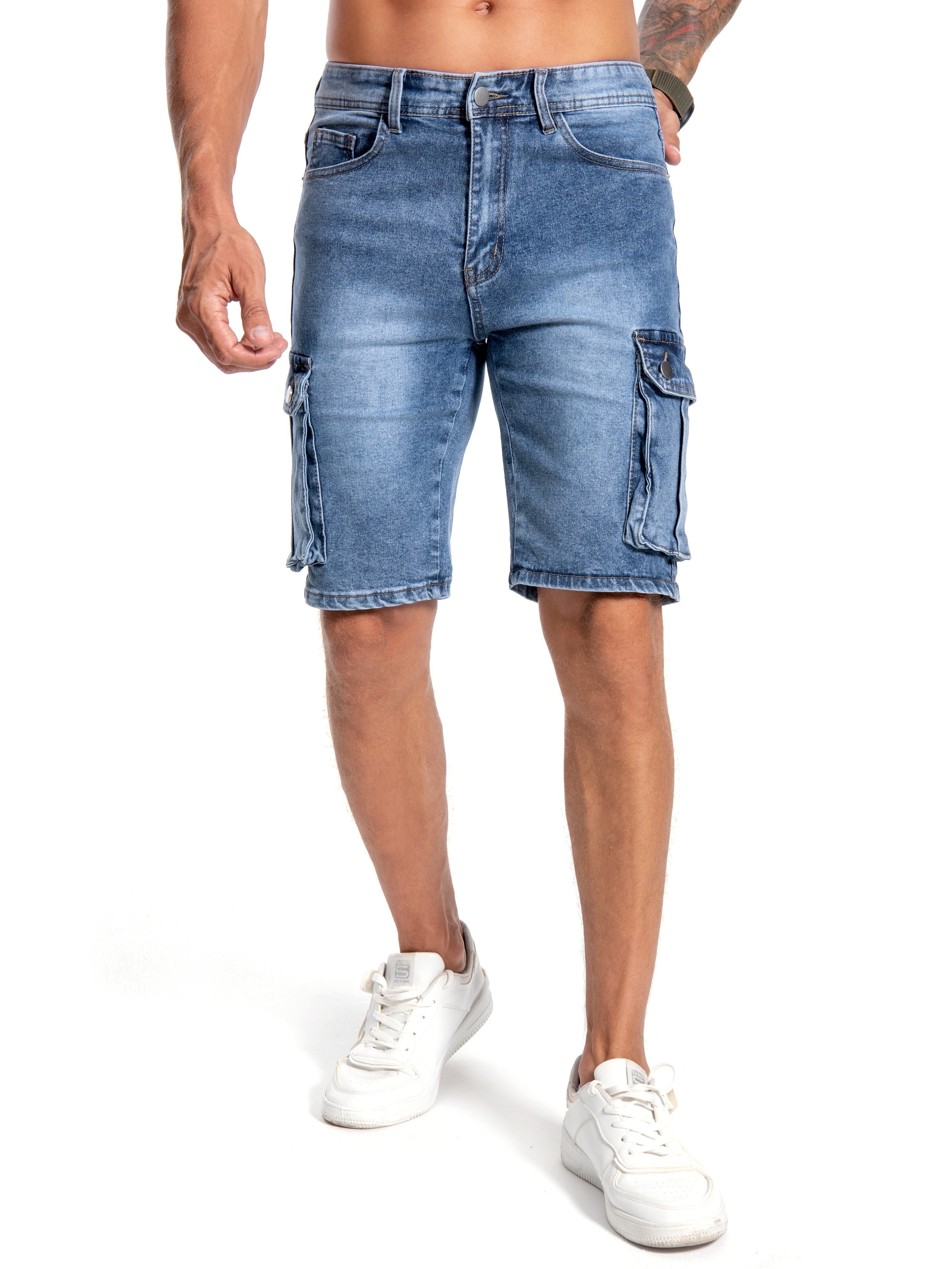 Casper - Short en jean pour homme : style et fonctionnalité