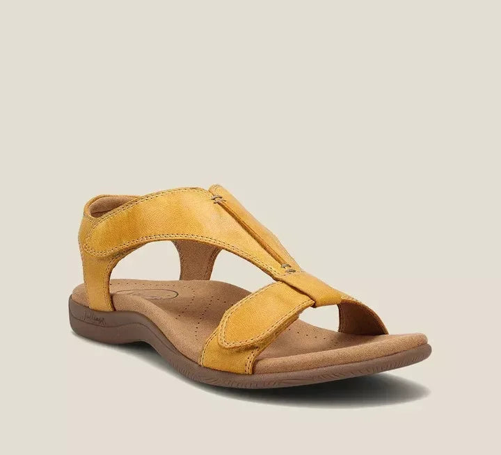 Bellevo | Sandal Orthopédique de Luxe avec Design à Brides en T et Soutien de la Voûte Plantaire - Confort Absolu pour Soulager la Fasciite Plantaire