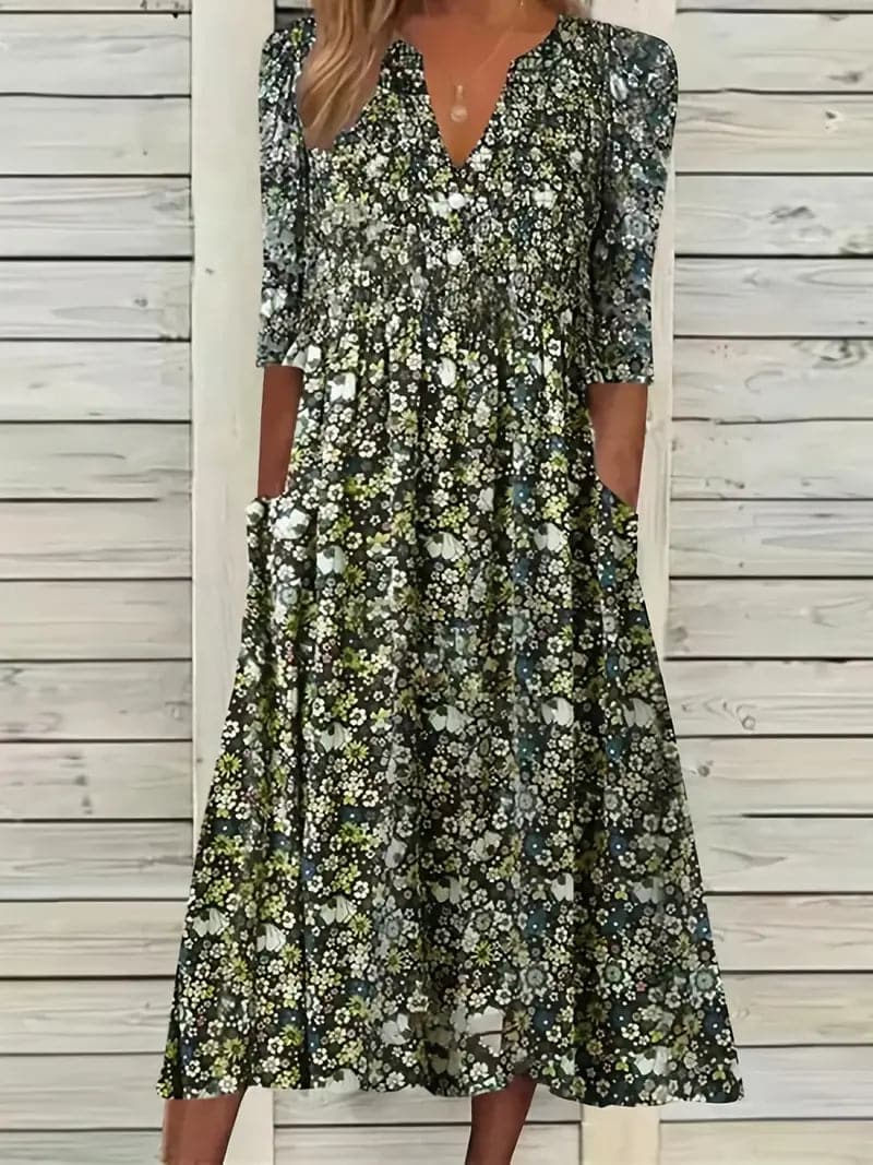 Celi | Robe D'été Fleurie Pour Femme | Midi