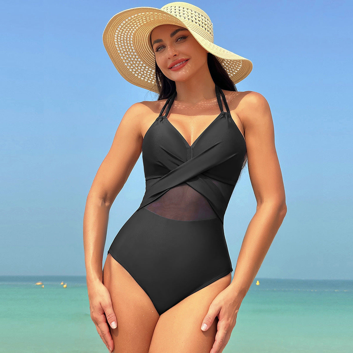 Aphrodite | Maillot de bain une pièce avec Bretelles Réglables et Design Chic pour Femmes