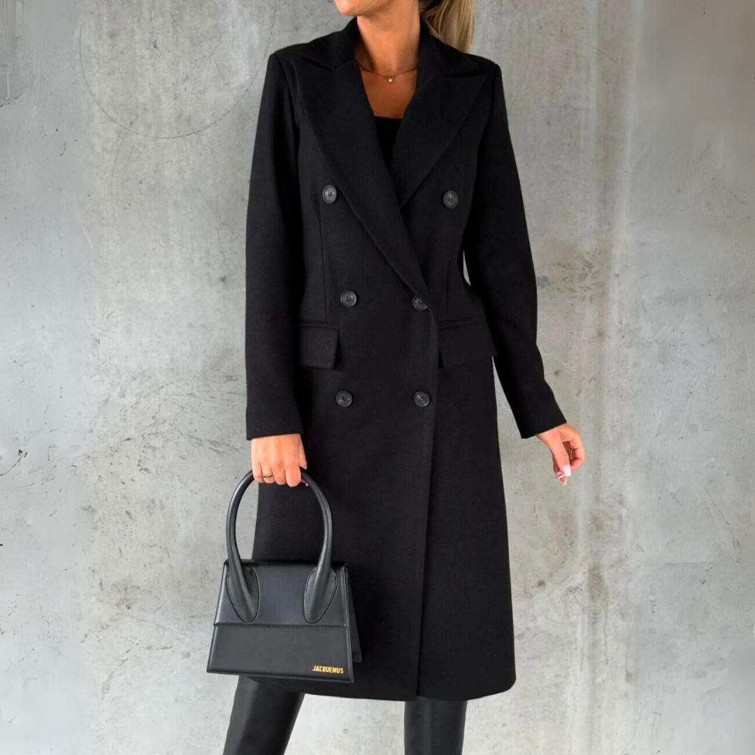 Sophie | Manteau en laine avec Design Vintage et Coupe-vent pour Femmes