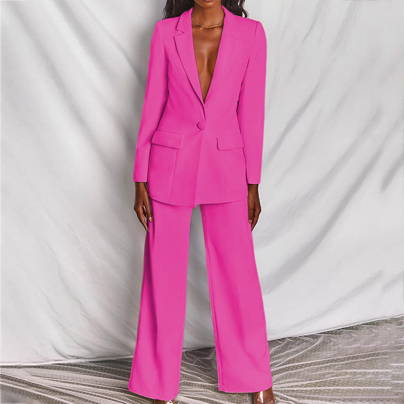 Sophie | Blazer et Pantalon avec Coupe Ajustée et Design Classique pour Femmes