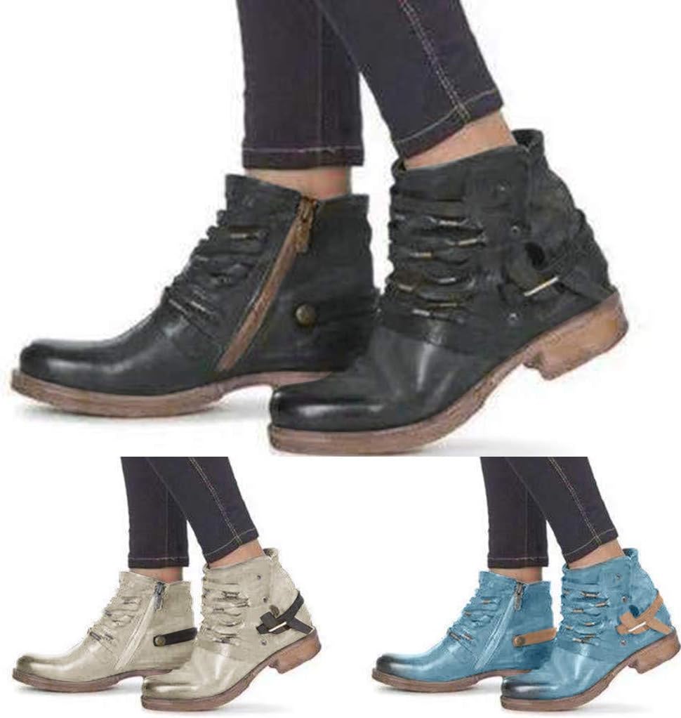 Steinunn | Bottes en cuir rétro pour femmes