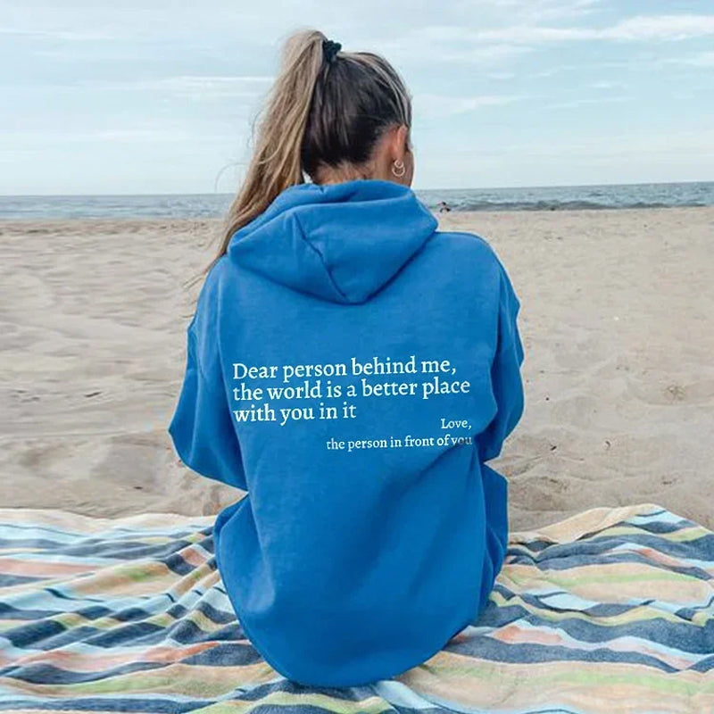 Sweatshirt "Chère personne derrière moi