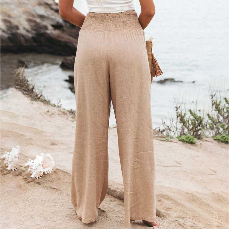 Soleil | Pantalon Large avec Tissu Doux et Confort Optimal pour Femmes