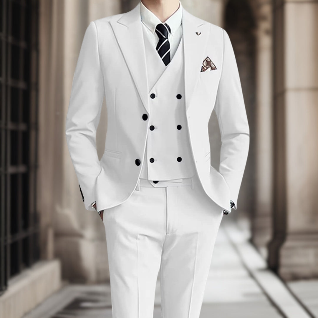 Alessandro | Costume de mariage élégant avec coupe sur mesure et tissu de luxe pour hommes