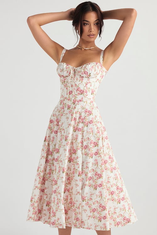 Bellevo | Robe élégante à motifs floraux