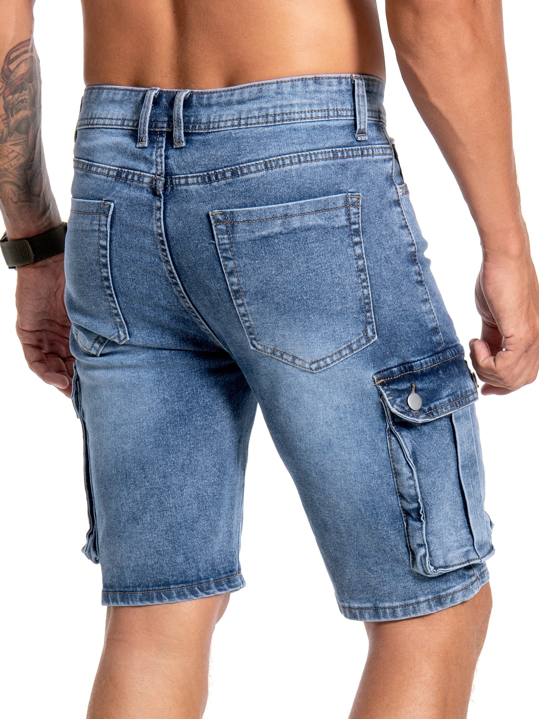 Casper - Short en jean pour homme : style et fonctionnalité