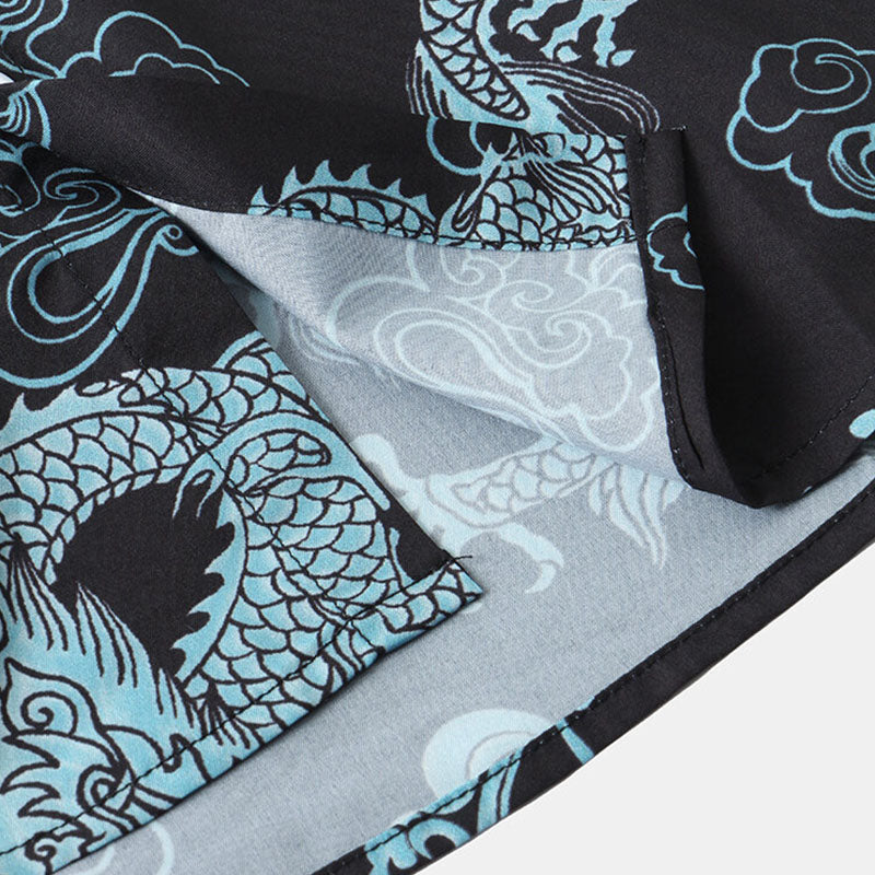 Aurelien | Chemise à Manches Courtes avec Design Floral et Tissu Respirant pour Hommes