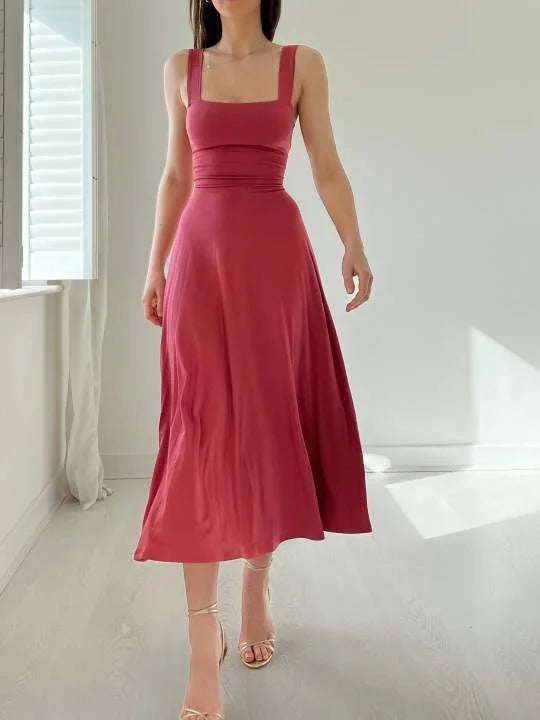 BelleRue - Robe midi réversible Audrey en bambou biologique avec poches