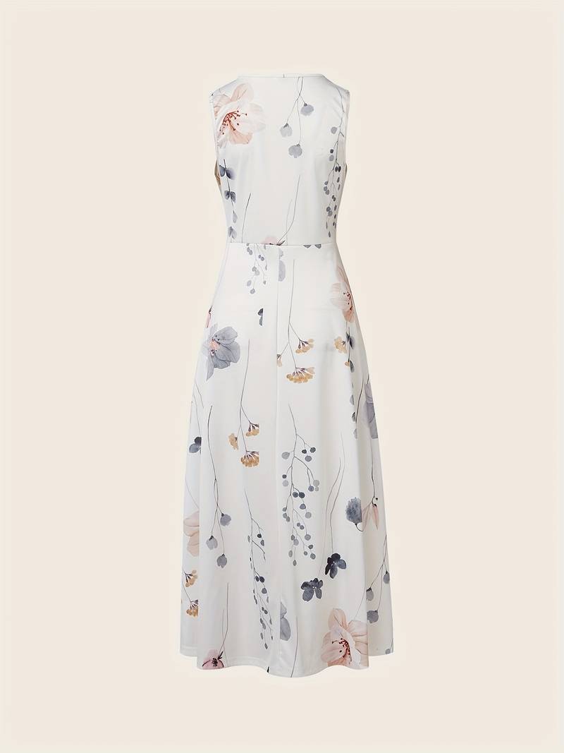 Céleste | Robe Longue avec Motifs Floraux et Tissus de Haute Qualité pour Femmes