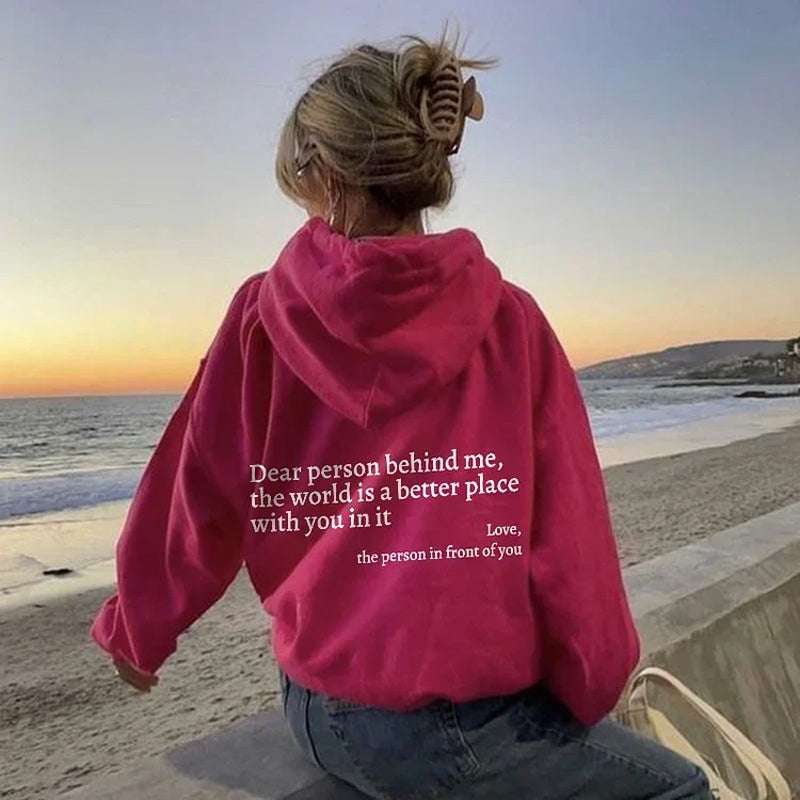 Sweatshirt "Chère personne derrière moi