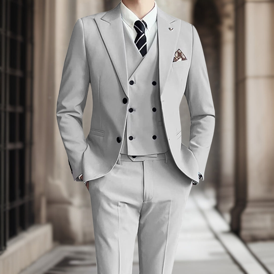 Alessandro | Costume de mariage élégant avec coupe sur mesure et tissu de luxe pour hommes