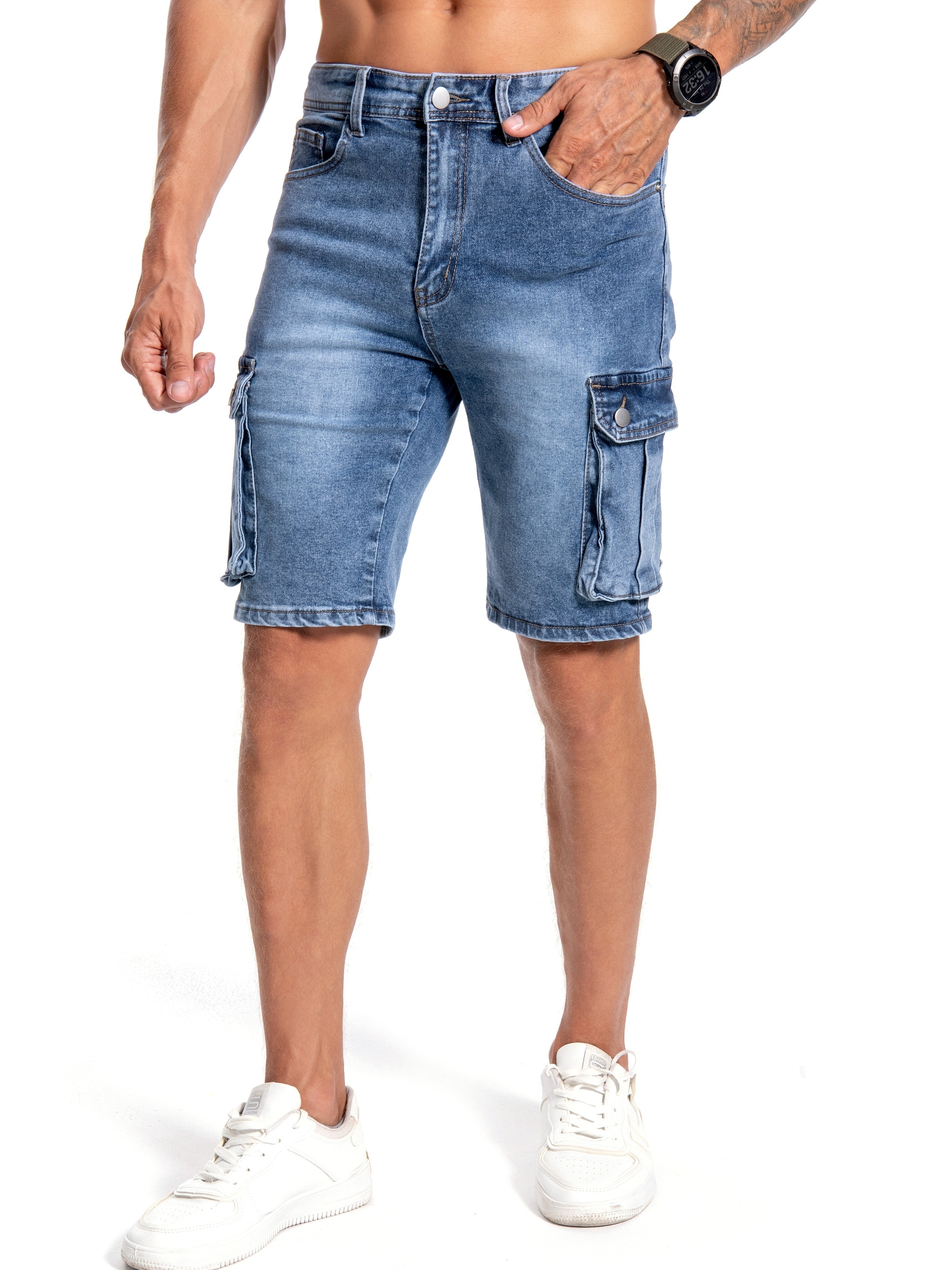 Casper - Short en jean pour homme : style et fonctionnalité