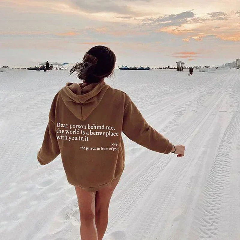 Sweatshirt "Chère personne derrière moi