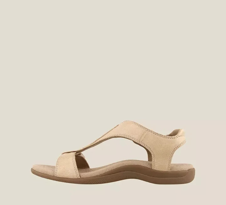 Bellevo | Sandal Orthopédique de Luxe avec Design à Brides en T et Soutien de la Voûte Plantaire - Confort Absolu pour Soulager la Fasciite Plantaire